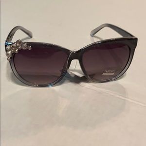 2 for $30 black to clear sunglasses w/ rhinestones